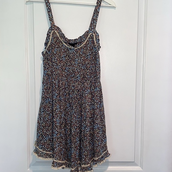 Spell and the Gypsy navy poppy strappy floral ditsy mini dress size xsmall - Picture 9 of 16